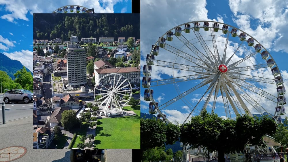 Mit dem Elektro-Rollstuhl auf dem Riesenrad